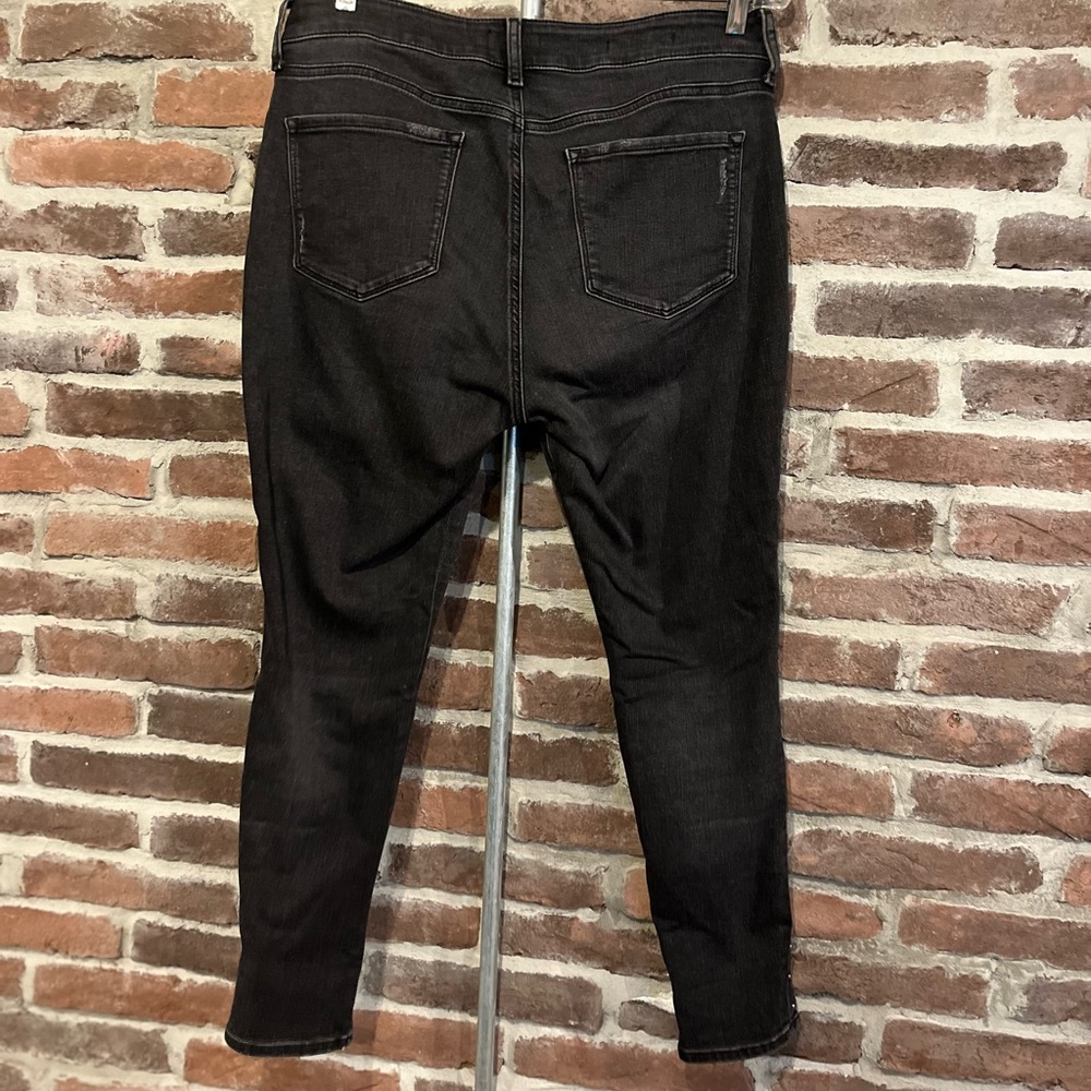 NYDJ Women's Black Skinny Jeans with Stud Details Size 12P - Picture 5 of 14